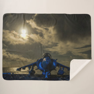 HARRIER in the MOONLIGHT Sherpa Blanket