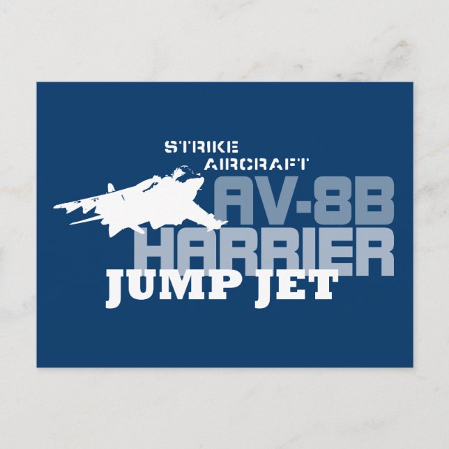 Harrier Jump Jet - Postcard (Front)
