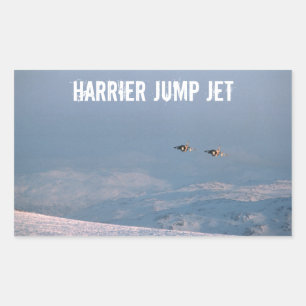 Harrier Jump Jet Rectangular Sticker