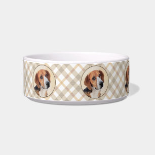Harrier Painting - Cute Original Dog Art Bowl