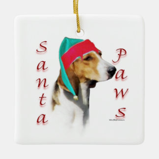 Harrier Santa Paws Ceramic Ornament