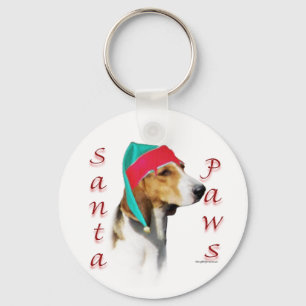 Harrier Santa Paws Key Ring
