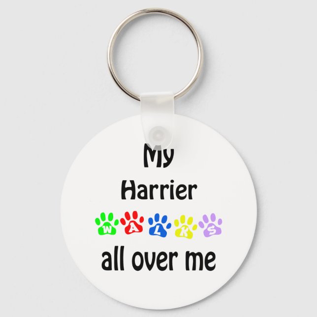 Harrier Walks Design Key Ring (Front)