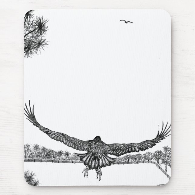 HARRIET +  M - E18 FLYS TO E17 WAIT FOR ME MOUSE MAT (Front)