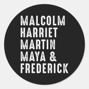 Harriet Martin Maya Frederick Black Leaders Classic Round Sticker