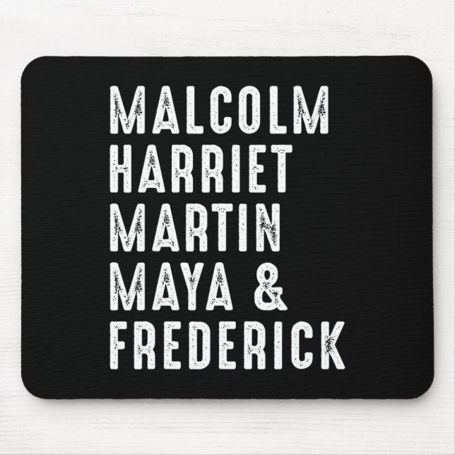 Harriet Martin Maya Frederick Black Leaders  Mouse Mat (Front)