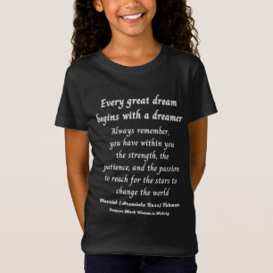 Harriet R. Tubman Quote Famous Black Woman America T-Shirt