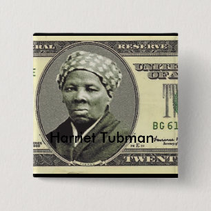 Harriet Tubman 15 Cm Square Badge