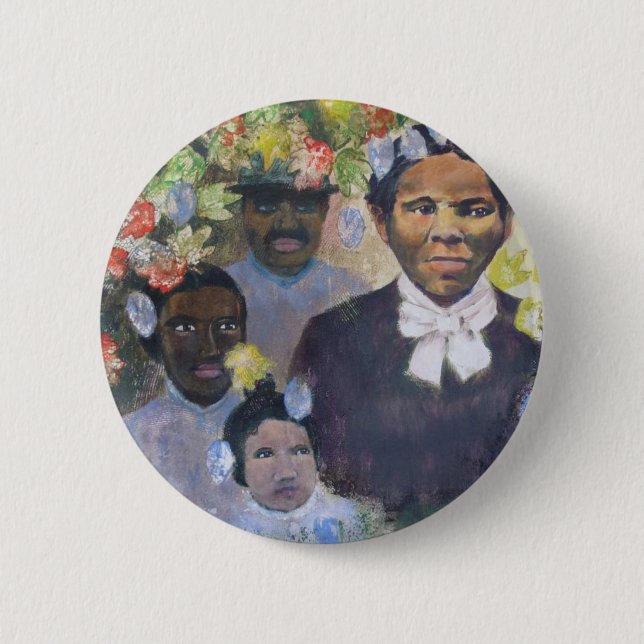 Harriet Tubman 6 Cm Round Badge (Front)