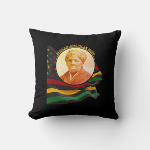 HARRIET TUBMAN African American Hero BLACK HISTORY Cushion