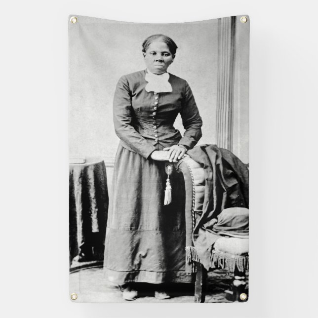 Harriet Tubman Conductor Underground Railroad Banner (Vertical)