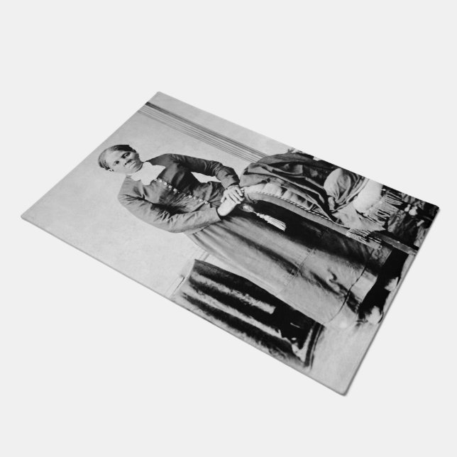 Harriet Tubman Conductor Underground Railroad Doormat (Angled)