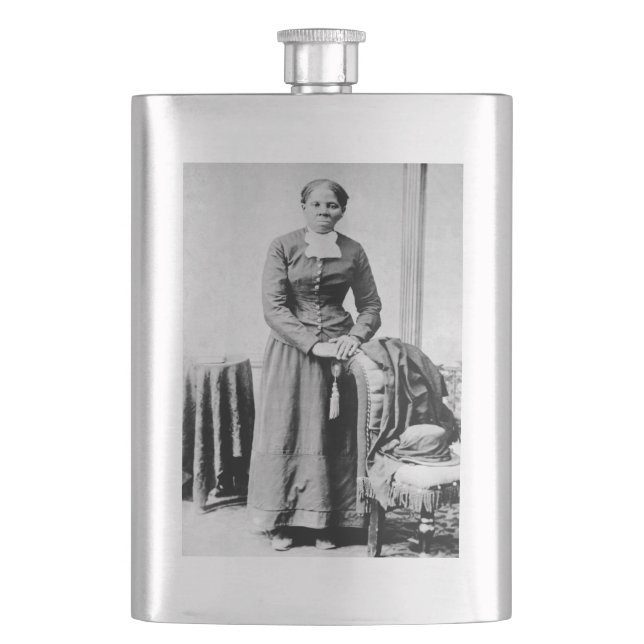 Harriet Tubman Conductor Underground Railroad Hip Flask (Front)