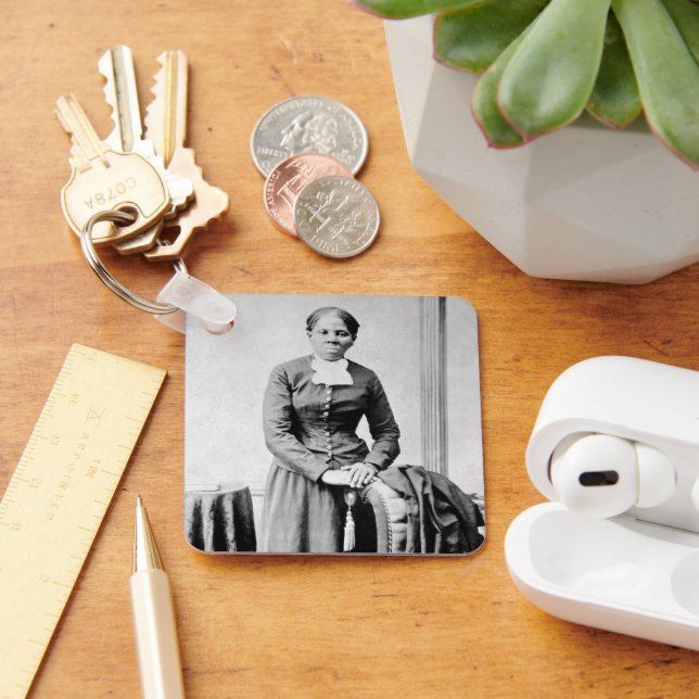 Harriet Tubman Conductor Underground Railroad Key Ring (Desk)