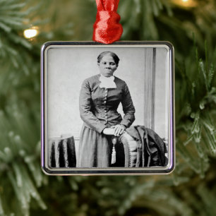 Harriet Tubman Conductor Underground Railroad Metal Tree Decoration