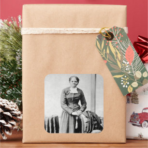 Harriet Tubman Conductor Underground Railroad Square Sticker