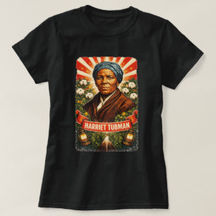 Harriet Tubman Portrait T-Shirt Black history art