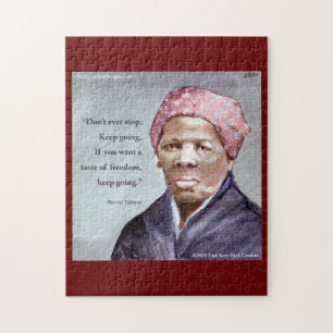 Harriet Tubman & Quote Jigsaw Puzzle