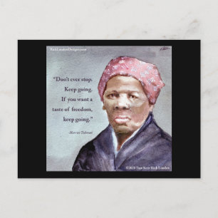 Harriet Tubman & Quote Postcard