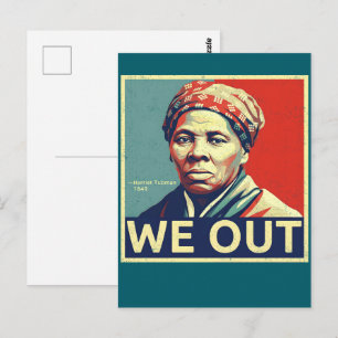 Harriet Tubman We Out Freedom Historic Portrait Postcard