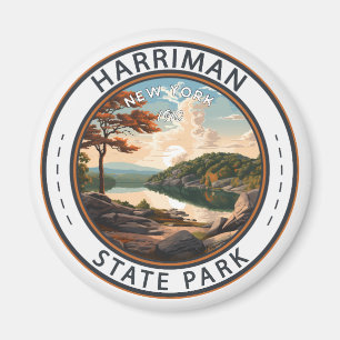 Harriman State Park New York Badge Magnet