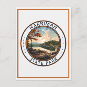 Harriman State Park New York Badge Postcard