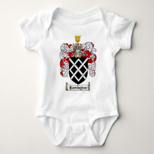 HARRINGTON FAMILY CREST - HARRINGTON COAT OF ARMS BABY BODYSUIT