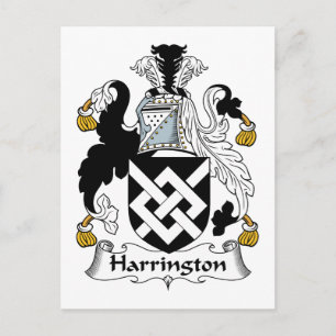 Harrington Family Crest Postcard