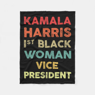 Harris 1st Black Woman Vice President 2020 Fleece Blanket