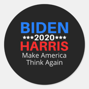Harris 2020 Election Funny Humour Democrat Preside Classic Round Sticker