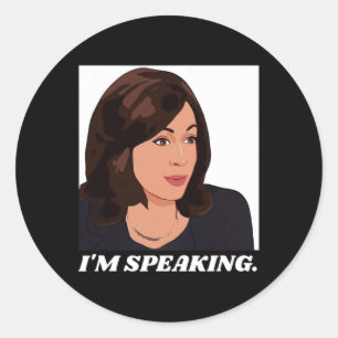 Harris 2020 Kamala Harris Vp Debate I'm Speaking Classic Round Sticker