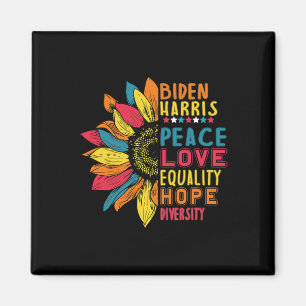Harris 2020 Peace Love Equality Hope Diversity 1 Magnet