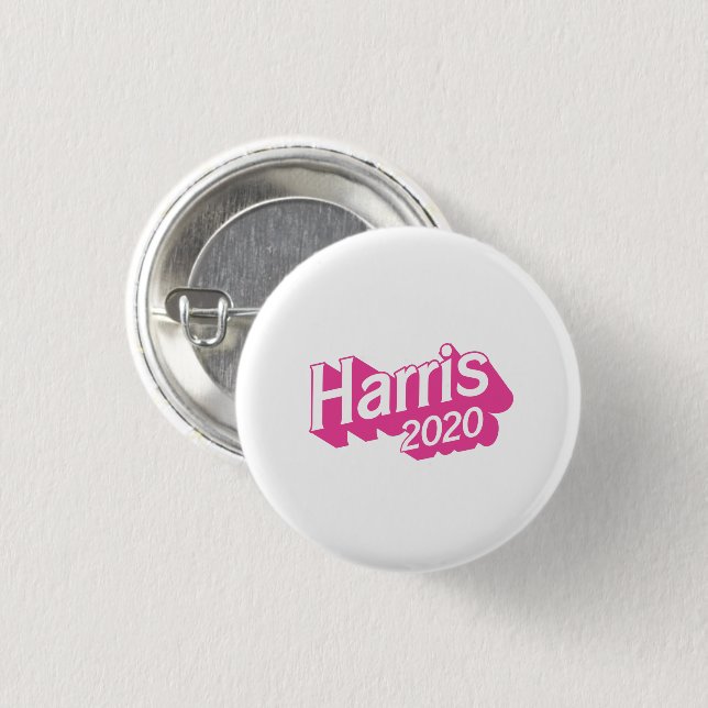 Harris 2020 Pink Pride 3 Cm Round Badge (Front & Back)