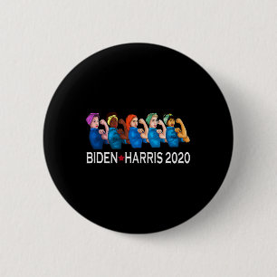 Harris 2020 Rosie Riveter Election Women Support G 6 Cm Round Badge