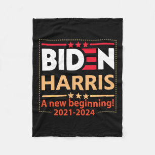 Harris 2021-2024 A New Beginning Fleece Blanket