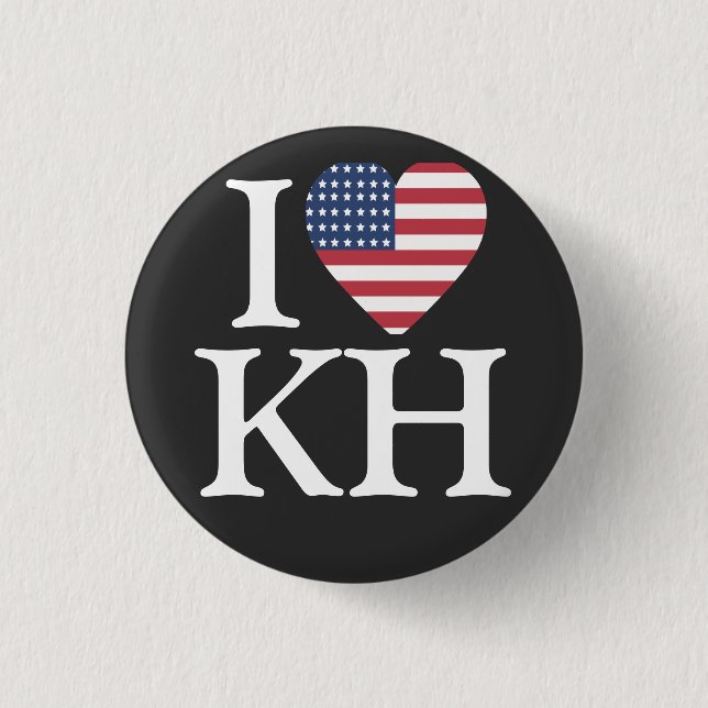 HARRIS 2024 3 CM ROUND BADGE (Front)