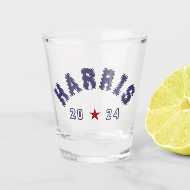 Harris 2024 Athletic Word Art  Shot Glass (Front)
