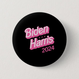 Harris 2024 Black S Joe Kamala Funny President 6 Cm Round Badge