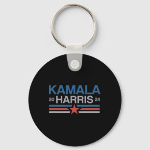 Harris 2024 Bold Retro Stripe Star Key Ring