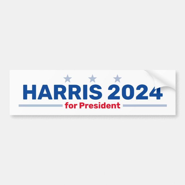 Harris 2024 bumper sticker (Front)