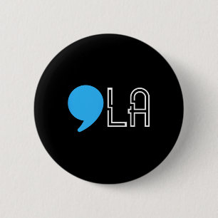 Harris 2024 Election Funny Comma  6 Cm Round Badge