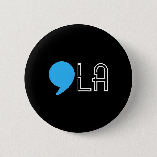 Harris 2024 Election Funny Comma  6 Cm Round Badge (Front)