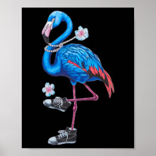 Harris 2024 Flamingo Trendy Retro Style With Sneak Poster
