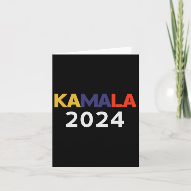 Harris 2024 For President  Card (Front)