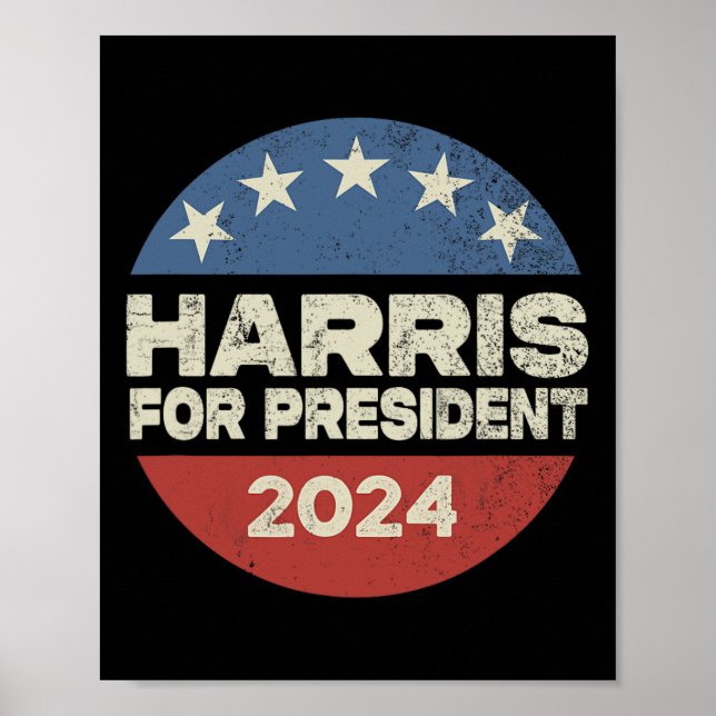 Harris 2024 For President Election Campaign 2  Poster (Front)