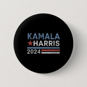 Harris 2024 For President Election Campaign  6 Cm Round Badge