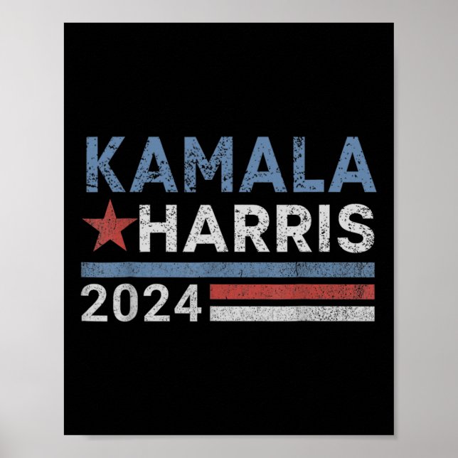 Harris 2024 For President Election Campaign  Poster (Front)