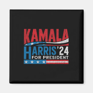 Harris 2024 For President Election Voting For Kama Magnet