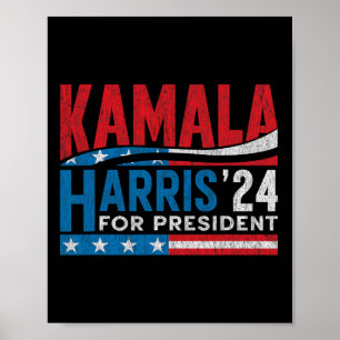 Harris 2024 For President Election Voting For Kama Poster