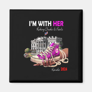 Harris 2024 I'm With Her Rocking Magnet